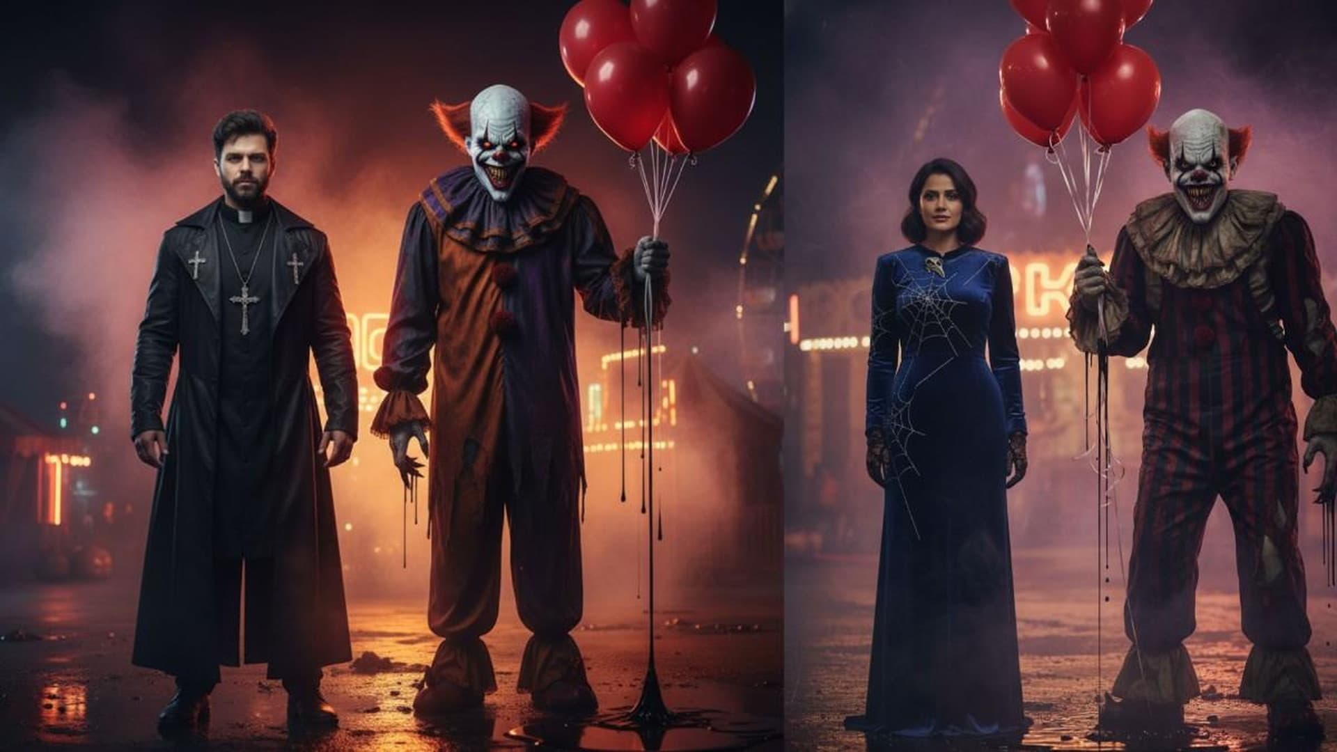 Dark Carnival Horror, AI Halloween photo editor example