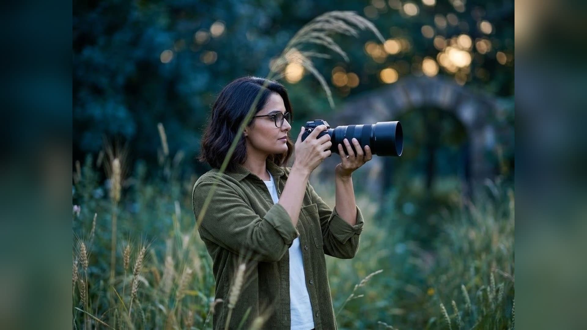 Forest Photographer, AI professional headshot example