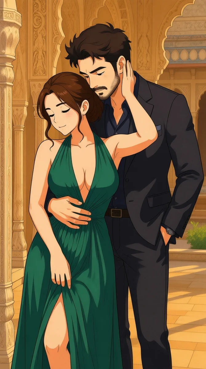Ghibli-style couple portraits