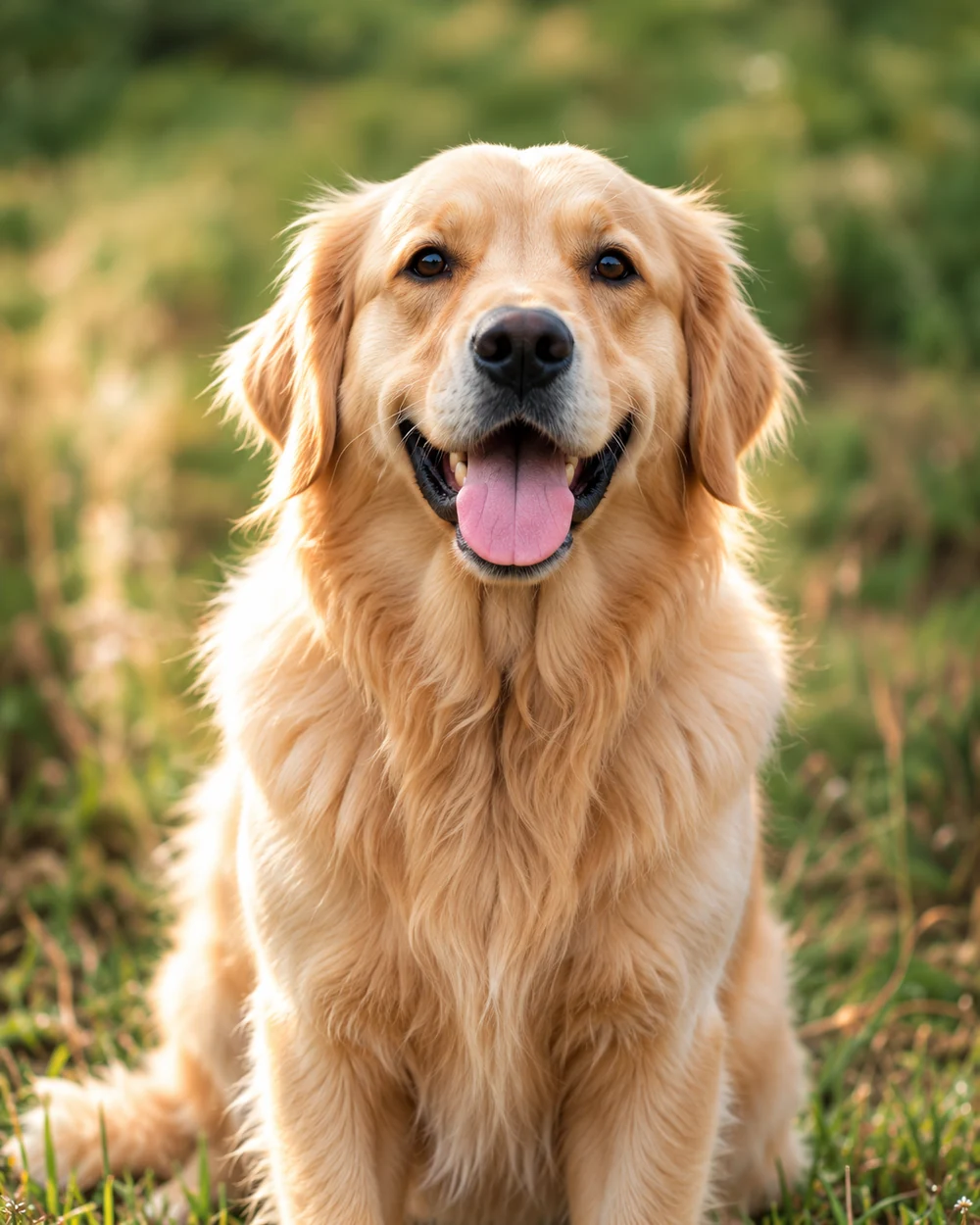 A golden retriever from the vague prompt, a dog